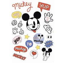 Stickers met stripfiguren en Mickey Mouse
