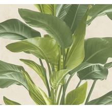 Behang met plantenmotief