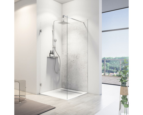 SCHULTE Douche achterwand ExpressPlus DecoDesign 255x100 cm grijs