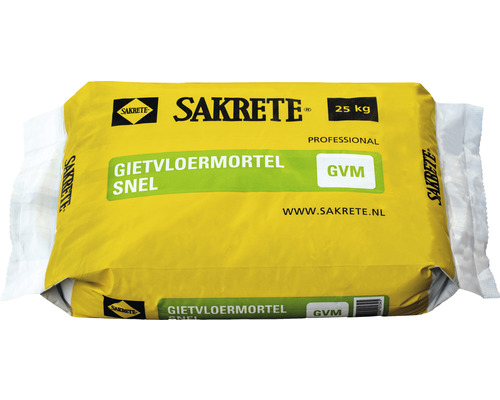 SAKRETE Gietvloermortel snel 25 kg