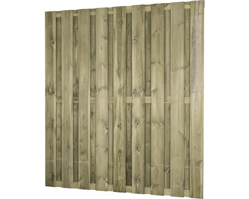 Houten schuttingelement van houten latten