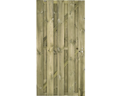 Tuinpoort recht geïmpregneerd grenenhout geschaafd excl. beslag 100x200 cm Houten poort voor tuinafscheiding