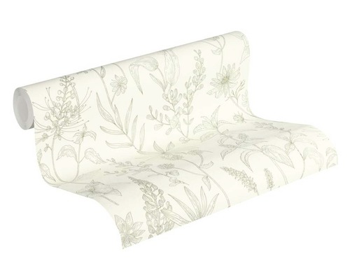 Rol behang met bloemmotief