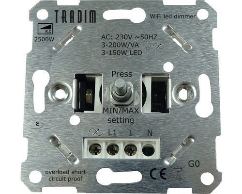 TRADIM WiFi LED dimmer 2500W 3-150 W (R,C)