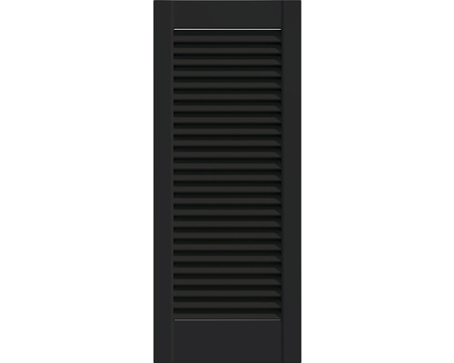 Grenen louvredeur open zwart 99,3 x 39,4 cm