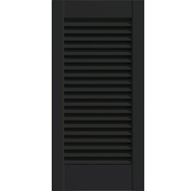 Grenen louvredeur open zwart 99,3 x 49,4 cm
