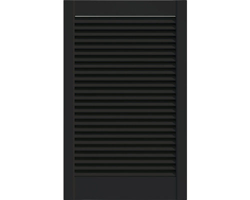 Grenen louvredeur open zwart 99,3 x 59,4 cm-0