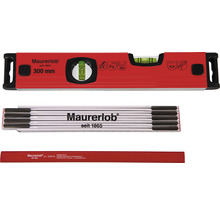 Waterpas en duimstok van Maurerlob