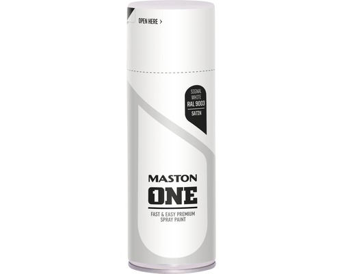 Maston One spuitverf signaalwit RAL 9003 zijdeglans