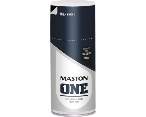 MASTON One spuitlak zijdeglans RAL 7016 antracietgrijs 150 ml Mastons One spuitverf antracietgrijs RAL 7016