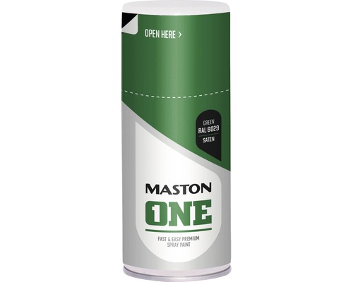 MASTON One spuitlak zijdeglans RAL 6029 groen 150 ml Mastson One spuitverf groen RAL 6029