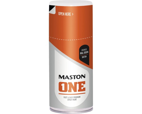 Maston One spuitverf, oranje, RAL 2004, satijn