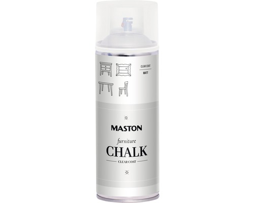 MASTON Spuitlak Furniture chalk effect transparant mat 400 ml Maston meubellak krijt vernis mat