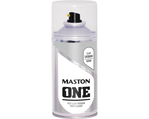 MASTON One spuitlak hoogglans transparant 150 ml Transparante lak spuitbus van Maston One