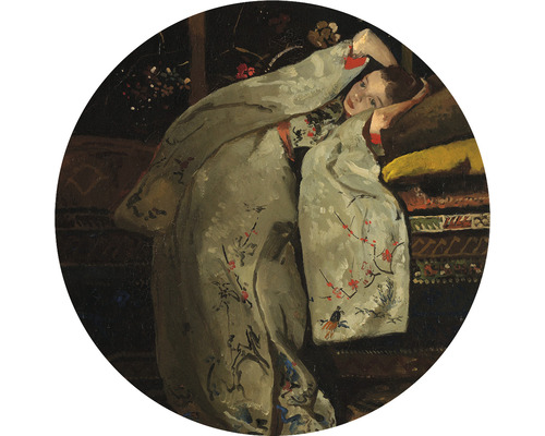 SPECIAL DECORATION Fotobehang vlies George Hendrik Breitner Meisje in witte kimono ø 95 cm
