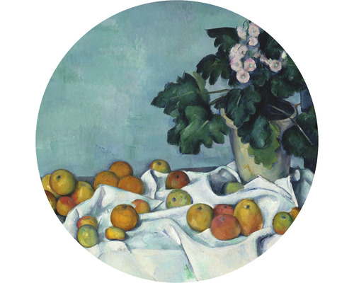 SPECIAL DECORATION Fotobehang vlies Paul Cézanne Stilleven ø 95 cm