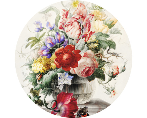 SPECIAL DECORATION Fotobehang vlies Rijksstudio Bloemen ø 95 cm Schilderij met bloemen in vaas