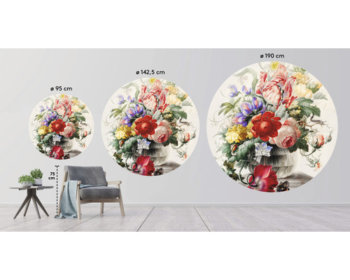 Wanddecoratie met bloemstilleven in drie maten