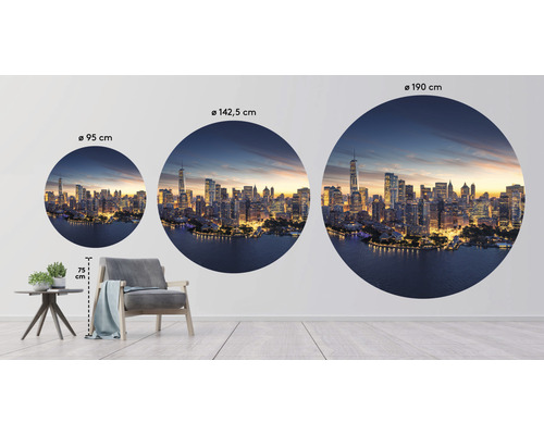 Wanddecoratie met skyline-motief in verschillende groottes