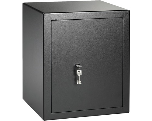 Zwarte kluis met sleutel