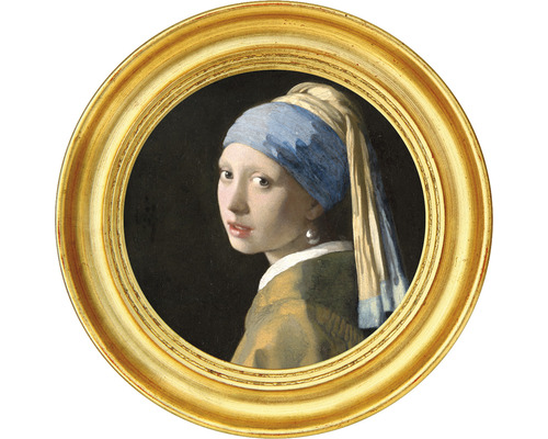 SPECIAL DECORATION Fotobehang vlies Vermeer Meisje met de parel ø 95 cm