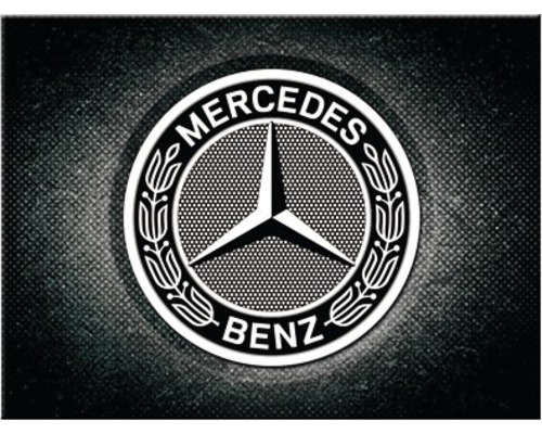 NOSTALGIC-ART Magneet Mercedes Benz Logo 8x6 cm