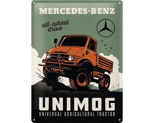 NOSTALGIC-ART Metalen bord Mercedes-Benz 40x30 cm