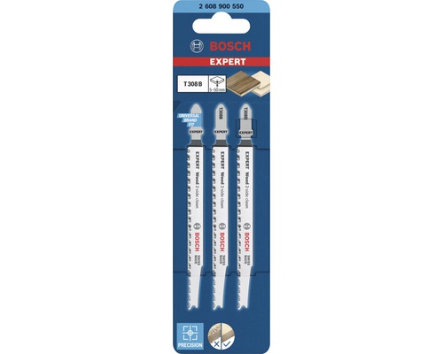 Bosch Expert decoupeerzaagbladen T 308 B, 3 stuks voor hout