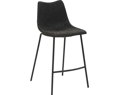 Barkruk met bekleding en metalen frame