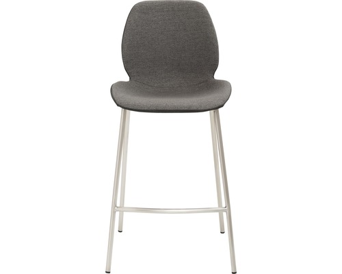 Grijze barkruk met metalen poten