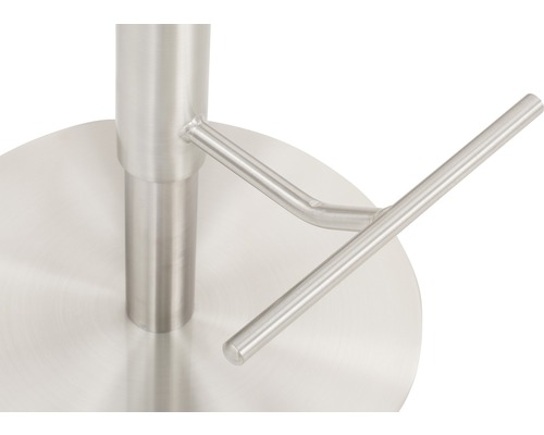 Detailopname van een roestvrijstalen barkruk