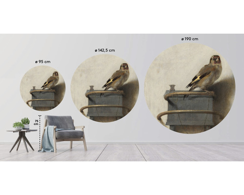 Wanddecoratie met vogelmotief in drie maten voor interieurontwerp