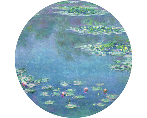 SPECIAL DECORATION Fotobehang vlies Monet Waterlelies ø 142,5 cm