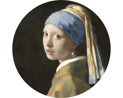 SPECIAL DECORATION Fotobehang vlies Vermeer Meisje met de parel ø 142,5 cm