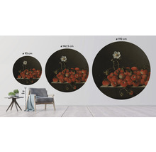 SPECIAL DECORATION Fotobehang vlies Adriaen Coorte Stilleven met bosaardbeien ø 142,5 cm