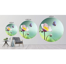 SPECIAL DECORATION Fotobehang vlies Bloem met vlinder ø 142,5 cm