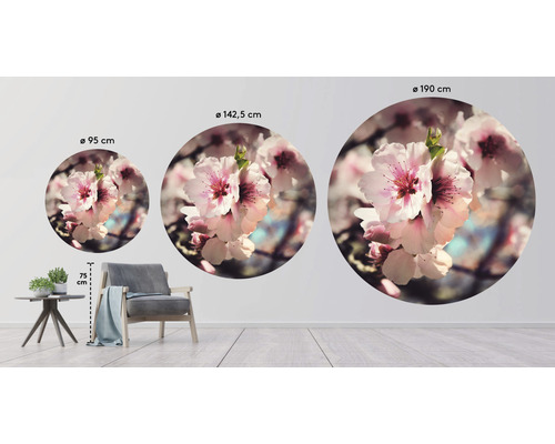 Wanddecoratie met bloemmotief in drie maten