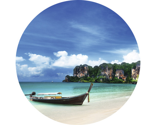 SPECIAL DECORATION Fotobehang vlies Thailand Boat ø 142,5 cm