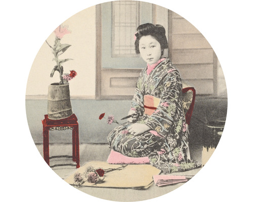 SPECIAL DECORATION Fotobehang vlies Japan Geisha ø 142,5 cm