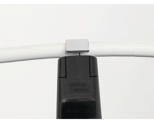 Kabelgoot bevestigingsklem met herkomstaanduiding Duitsland