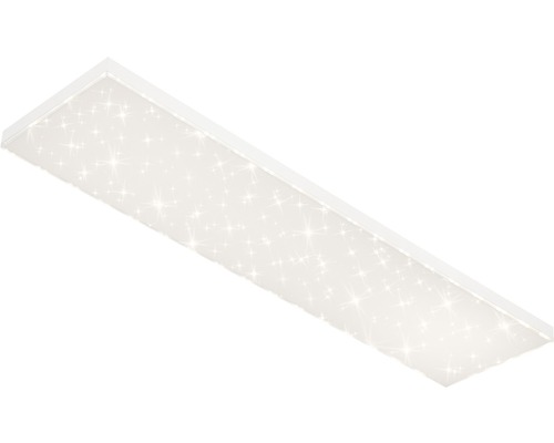 Rechthoekige LED plafondlamp met sterrenpatroon