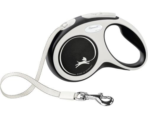 Flexi rollijn met band en karabijnhaak