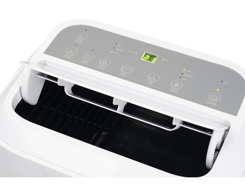 Gedetailleerde opname van een airconditioner met bedieningspaneel