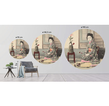SPECIAL DECORATION Fotobehang vlies Japan Geisha ø 190 cm