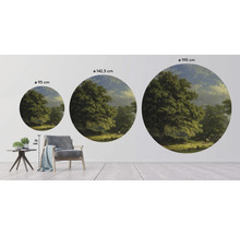 Decoratieve muursticker met bosmotief in drie maten