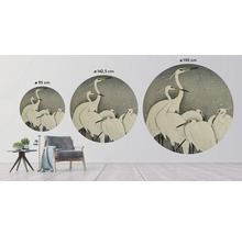 SPECIAL DECORATION Fotobehang vlies Kraanvogels II ø 190 cm