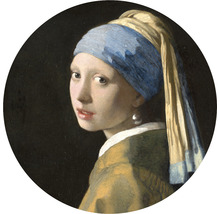 SPECIAL DECORATION Fotobehang vlies Vermeer Meisje met de parel ø 190 cm