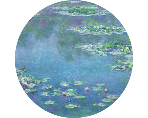 SPECIAL DECORATION Fotobehang vlies Monet Waterlelies ø 190 cm