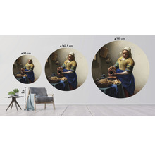 SPECIAL DECORATION Fotobehang vlies Vermeer Melkmeisje ø 190 cm