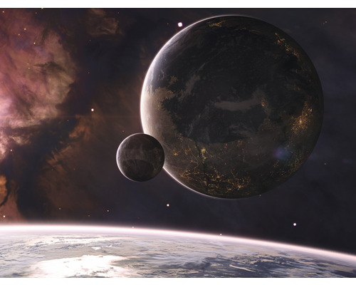 SPECIAL DECORATION Fotobehang vlies Planeten 243x184 cm